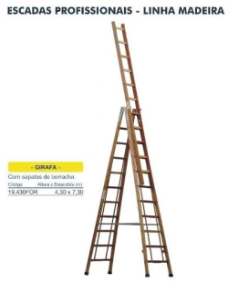 Escada Girafa De Madeira 4,30 X 7,30 